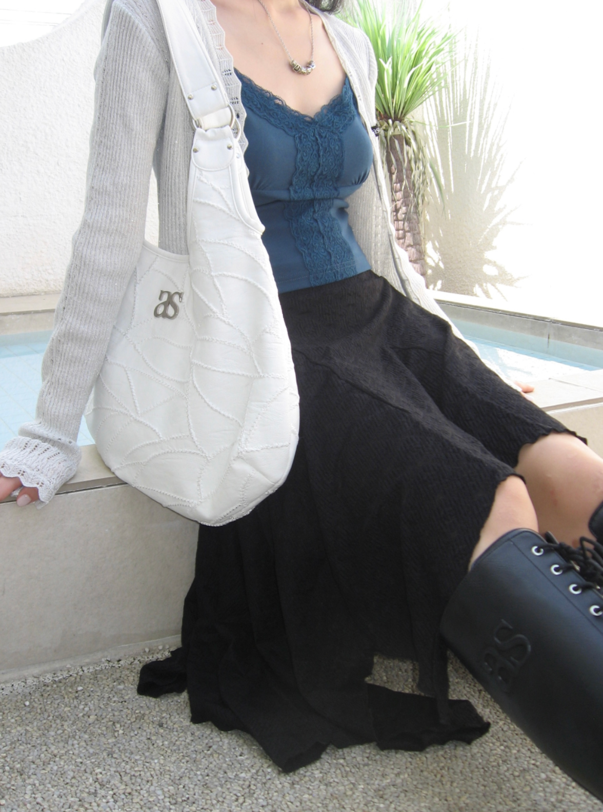【as'' on】BECKY SHOULDER BAG | White