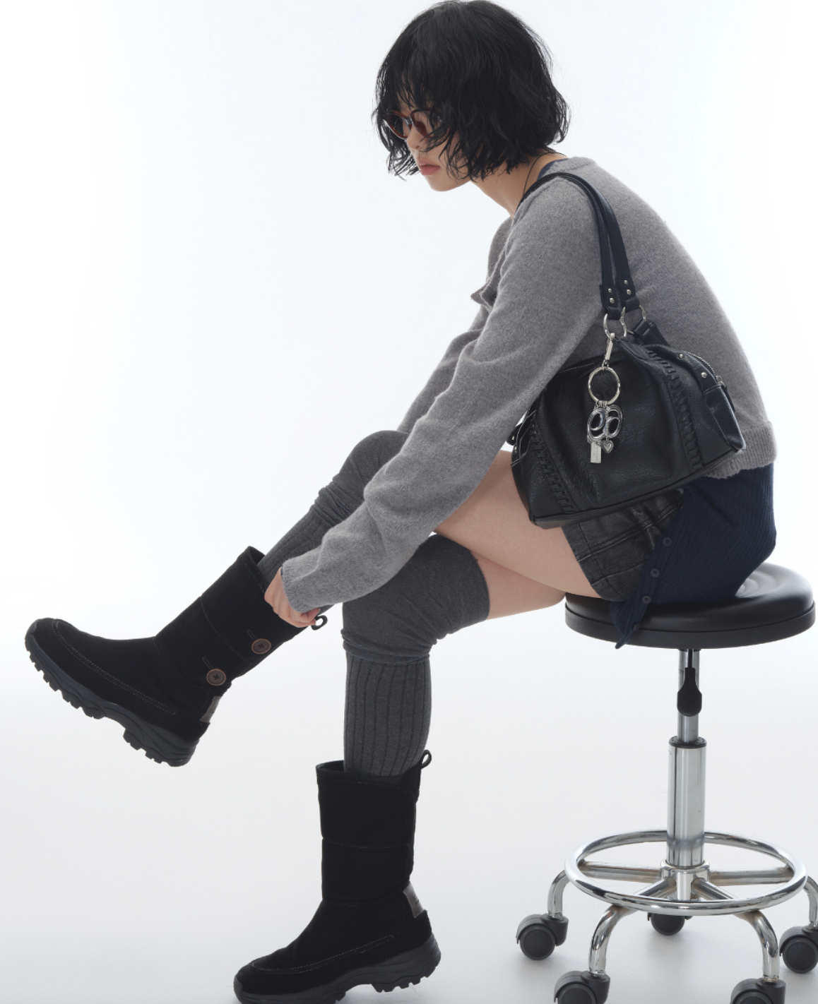 【as'' on】BONITA MINI BAG | Black