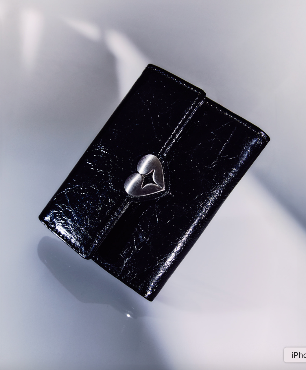 【fennec】HEARTY FLAP WALLET | Black