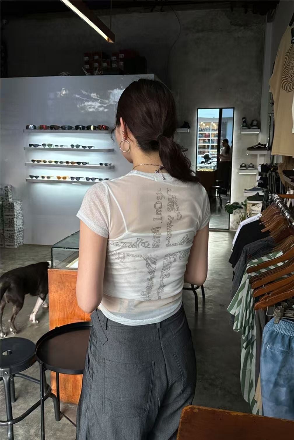 十字架透視上衣 Cross See-through Top