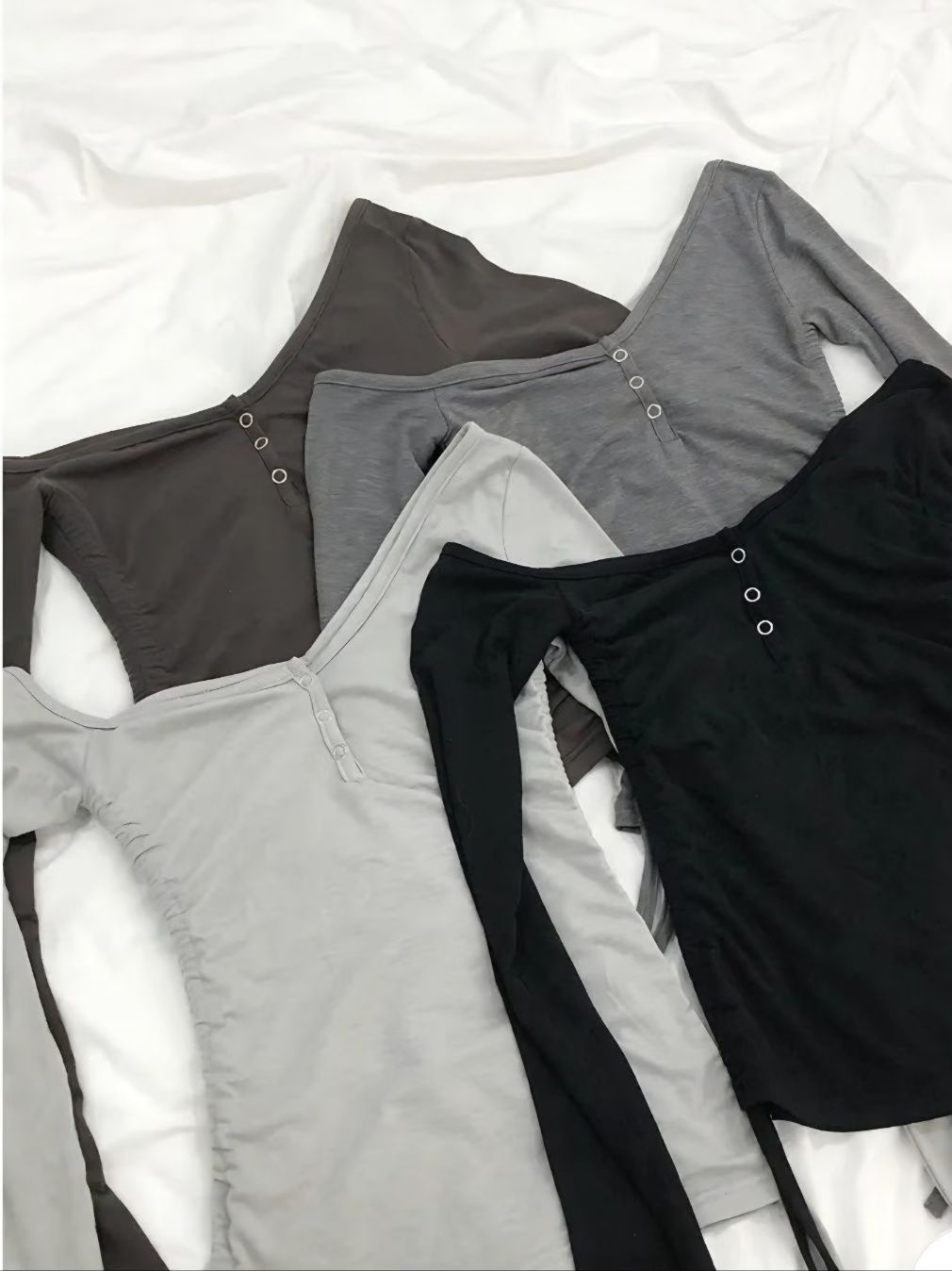 Off shoulder Long-sleeved Top