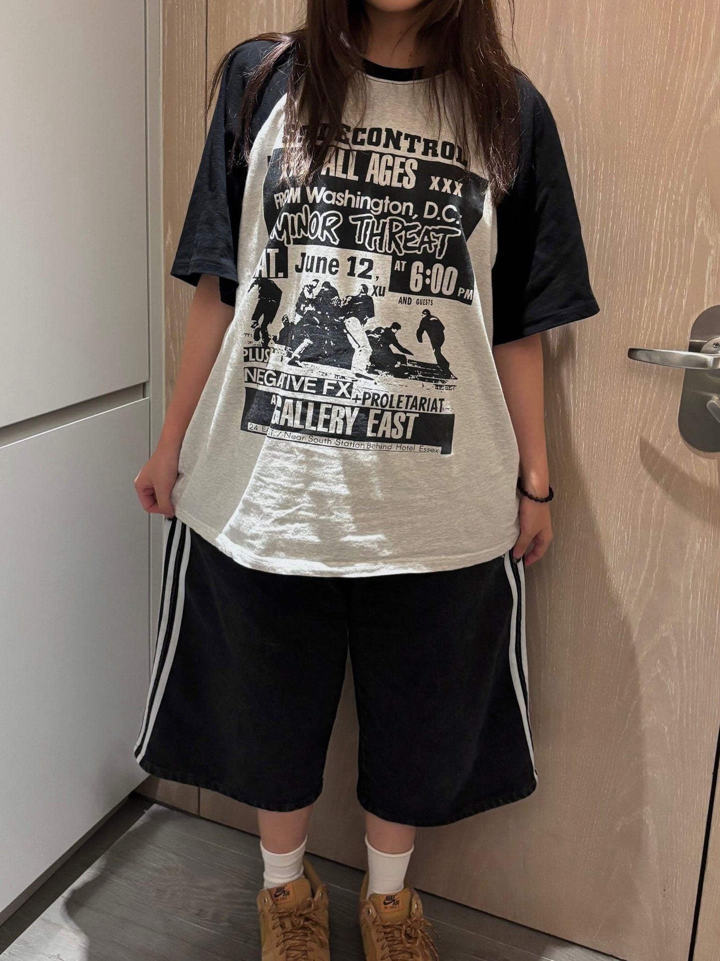 Graphic raglan T-shirt