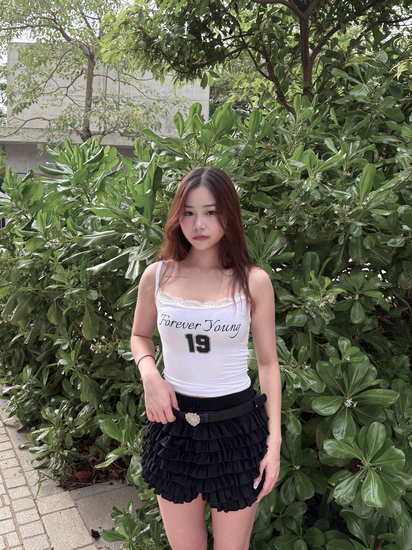 荷葉邊蛋糕裙褲 Ruffled Cake Skirt Shorts