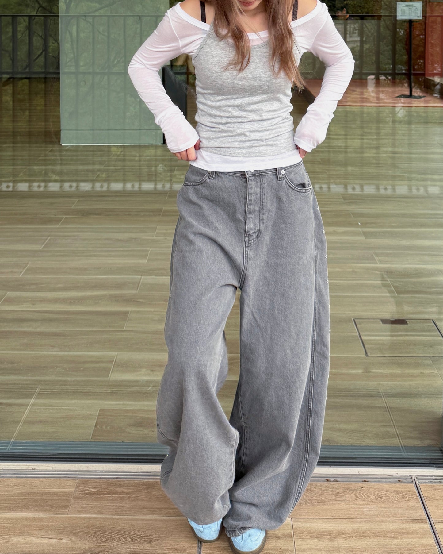 掛頸長袖套裝 Halter Neck Set