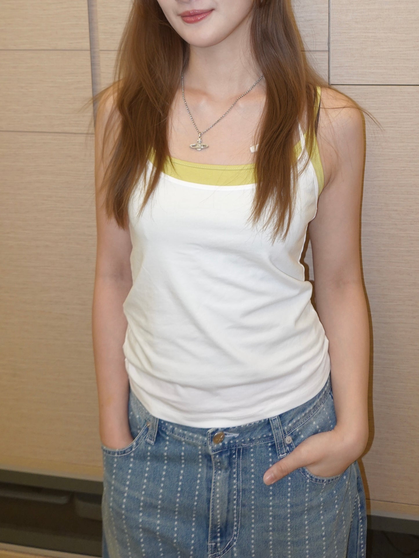 Layered Halter Tank Top Set
