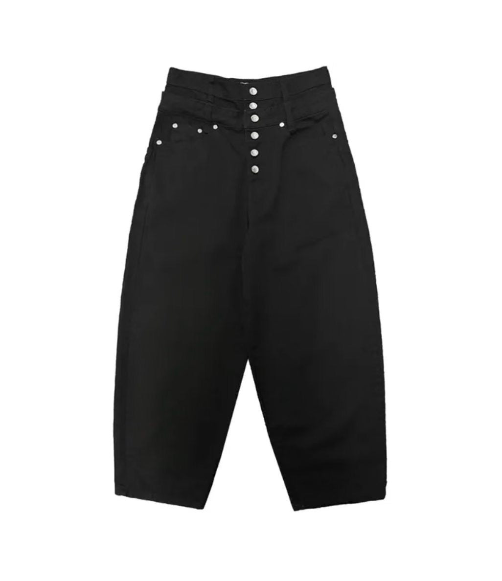 Buttons Wide Pants