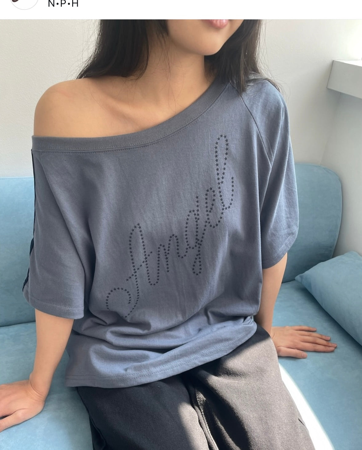Angel 斜肩上衣 Angel Off-shoulder Top