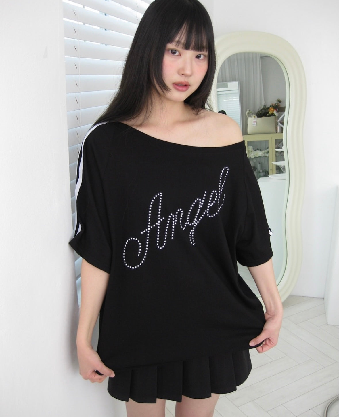 Angel 斜肩上衣 Angel Off-shoulder Top