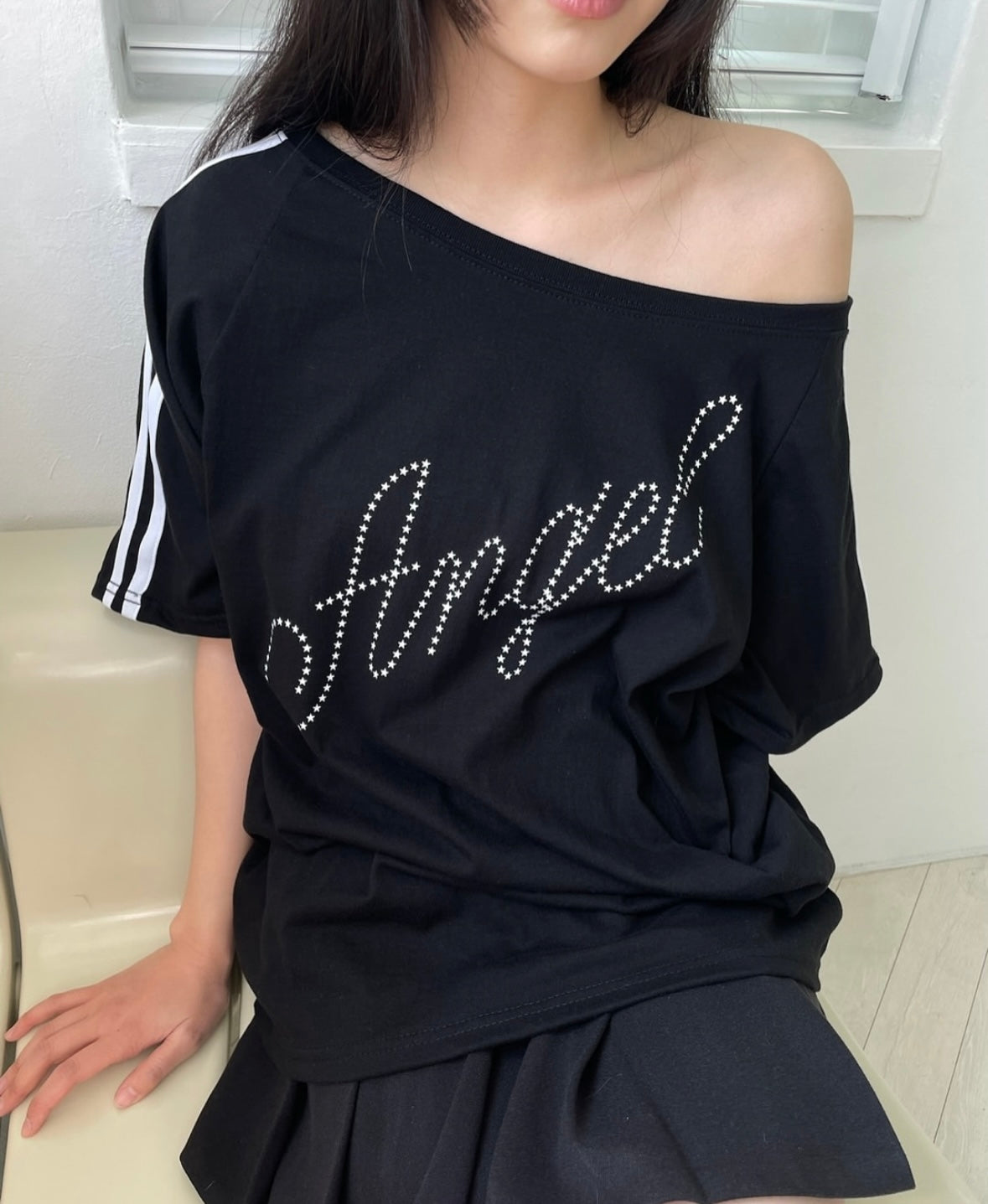 Angel 斜肩上衣 Angel Off-shoulder Top