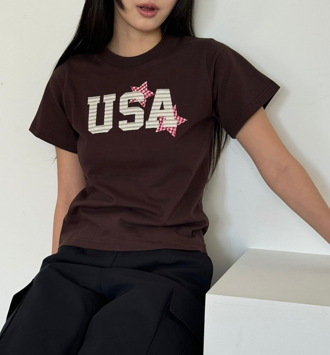 USA 星星短袖T-shirt USA Star T-shirt