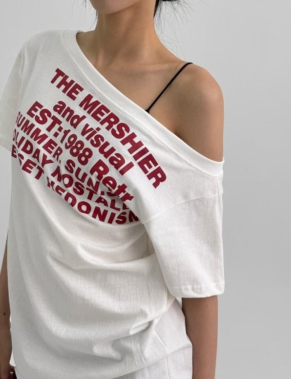 THE MERSHIER Off-shoulder Top