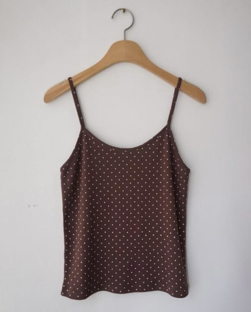 波點吊帶背心 Polka Dot Camisole