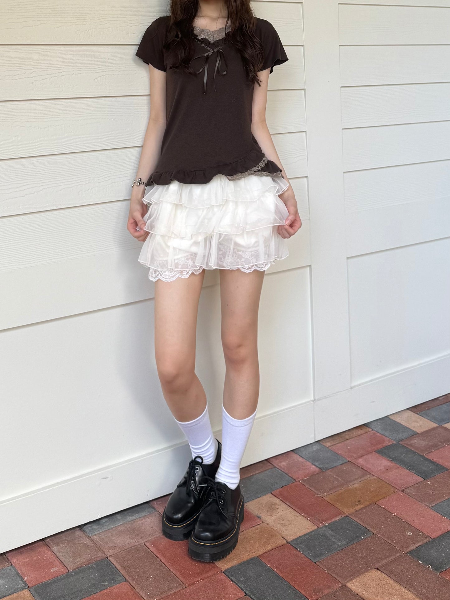 珠光感薄紗蛋糕裙 Pearlescent Tulle Cake Skirt