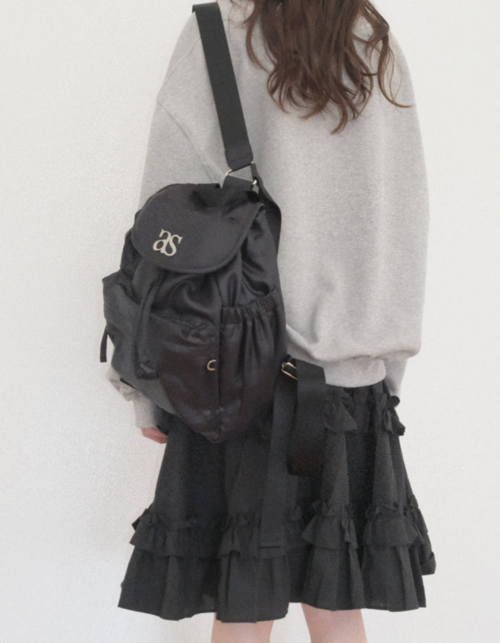 【as'' on】DEAR NYLON BACKPACK | Black