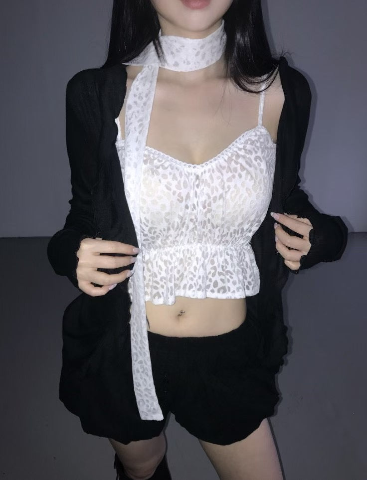 豹紋掛頸背心 Leopard Halter Neck Camisole