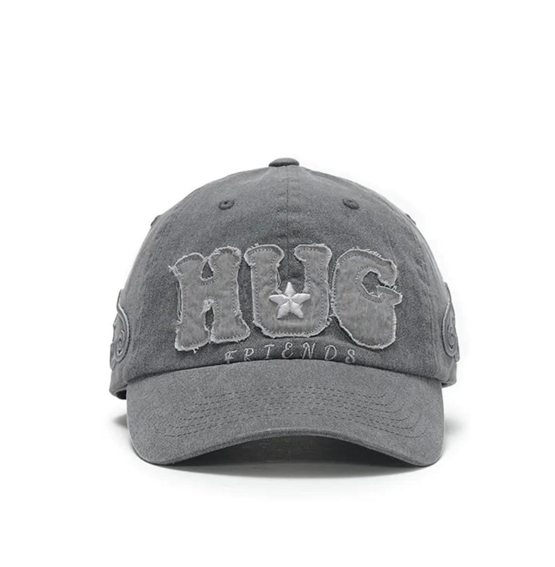 【HUG YOUR SKIN】Hug Friends Cap | Charcoal