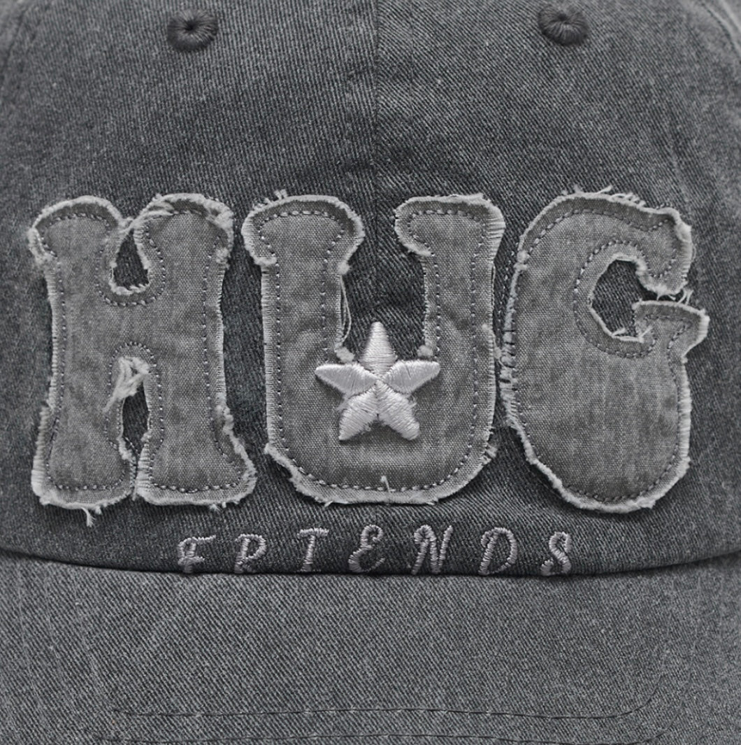 【HUG YOUR SKIN】Hug Friends Cap | Charcoal