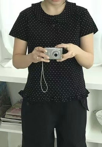 娃娃領波點短袖 Polka Dot Doll Short-sleeves