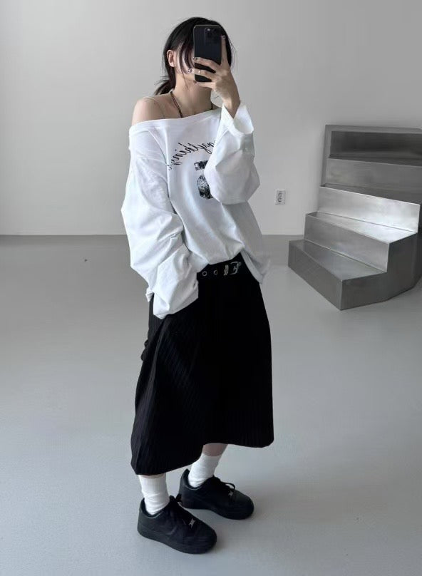 間條西装五分褲 Striped Suiting Midi Trousers