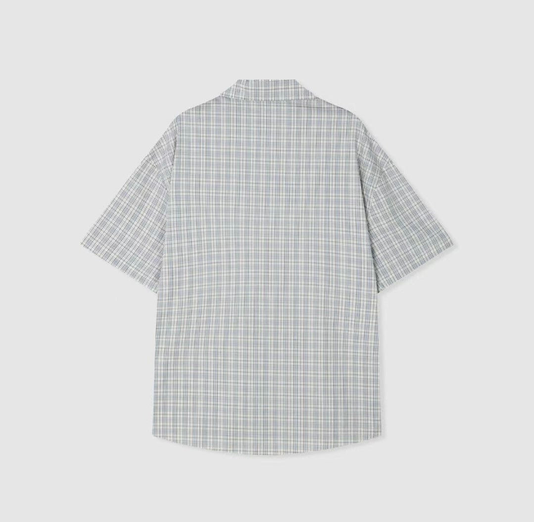 日常格仔短袖襯衫 Daily Checkered Short Sleeved Shirt