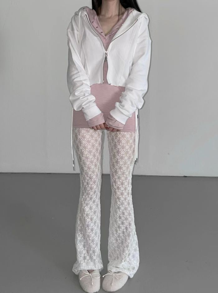 蕾絲喇叭長褲 Lace Bell Pants