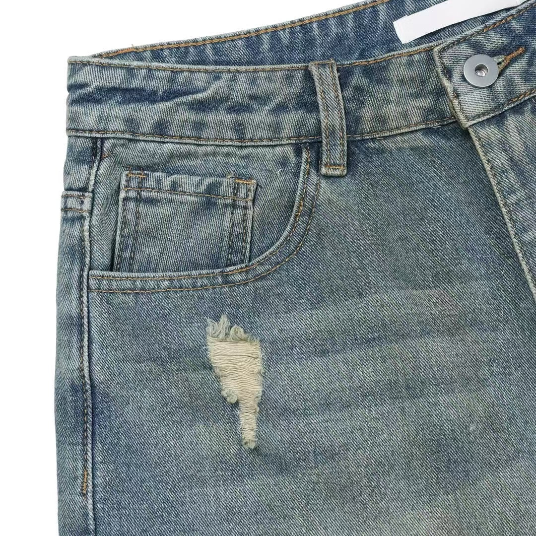 Washed Midi Demin Jeans 洗水五分牛仔褲