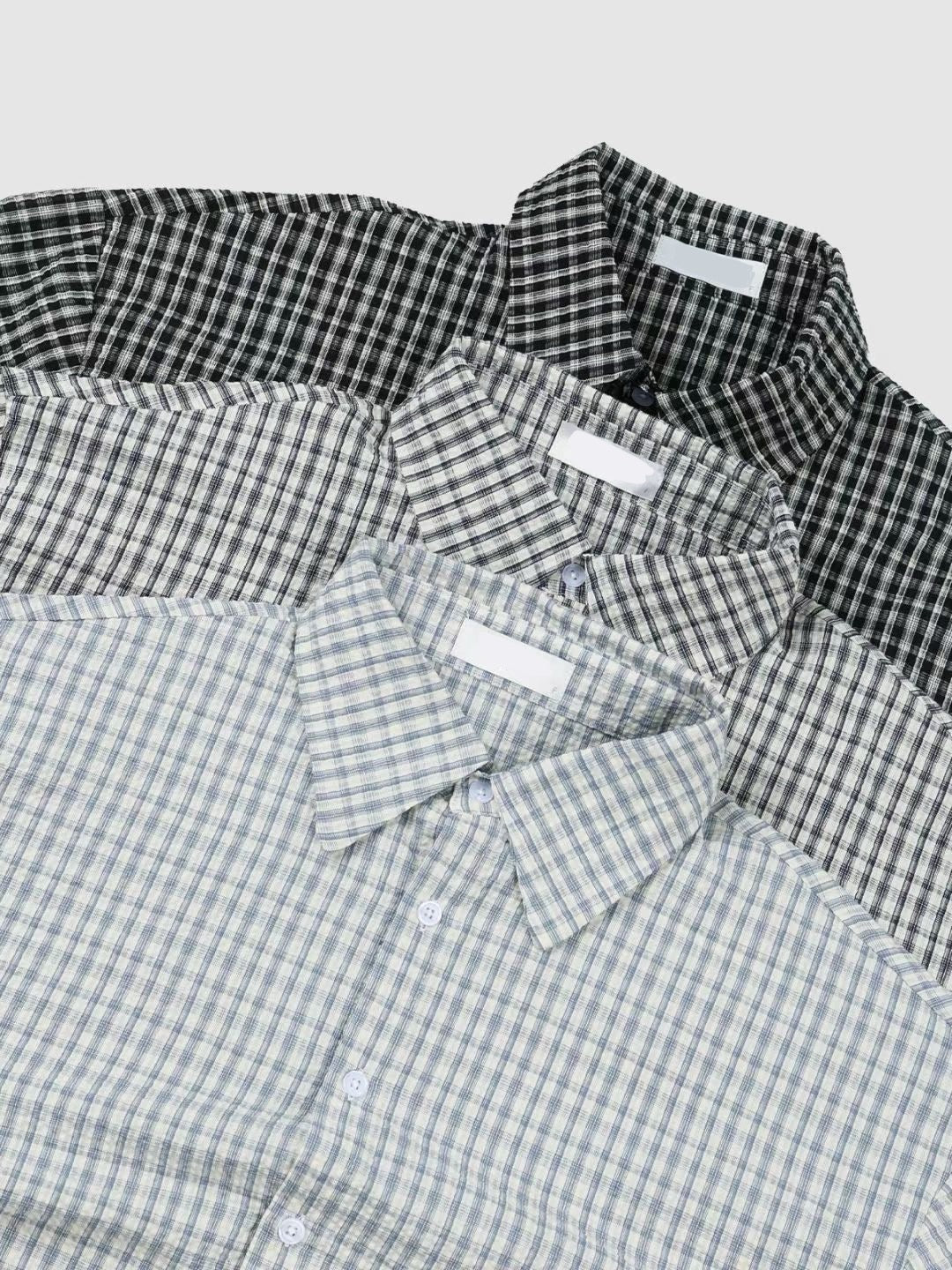 日常格仔短袖襯衫 Daily Checkered Short Sleeved Shirt