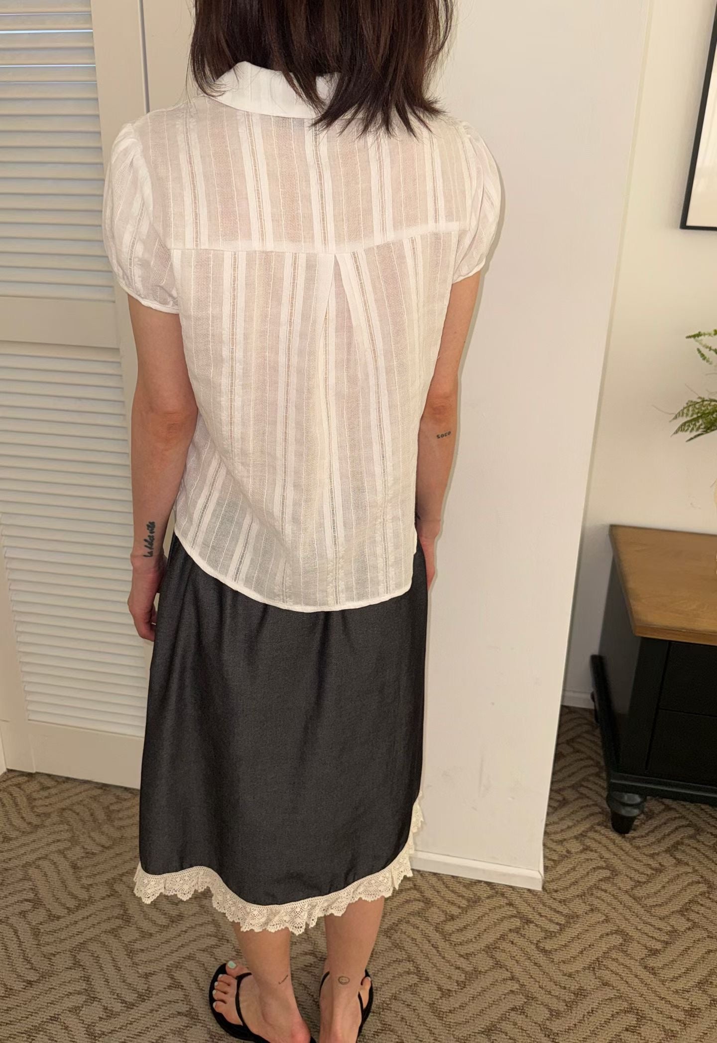 Dobby Stripe Blouse