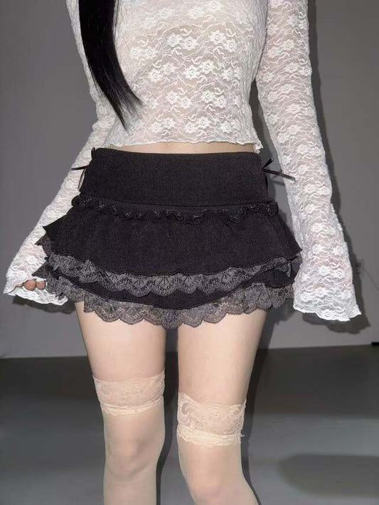 Ribbon Lace Cake Skirt