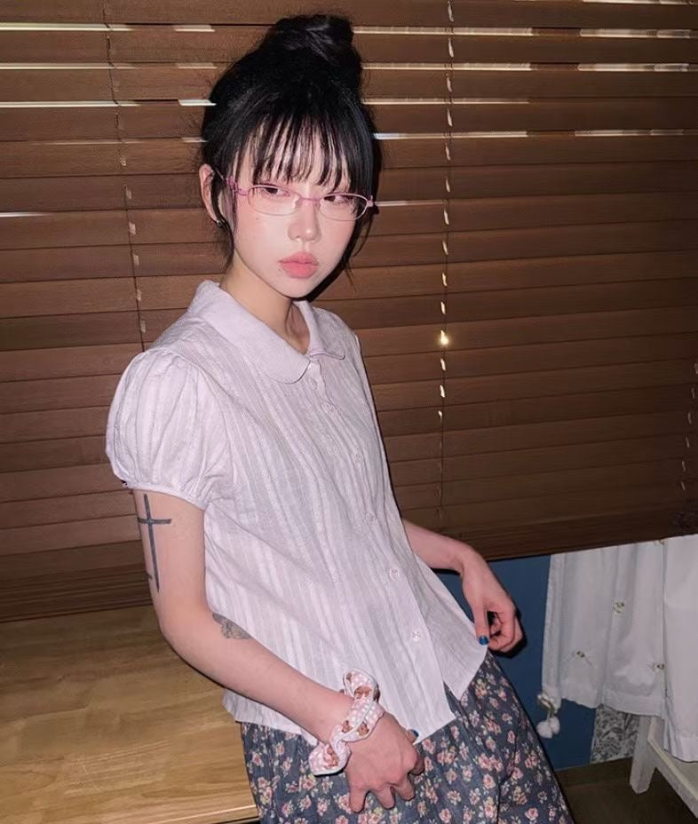 Dobby Stripe Blouse