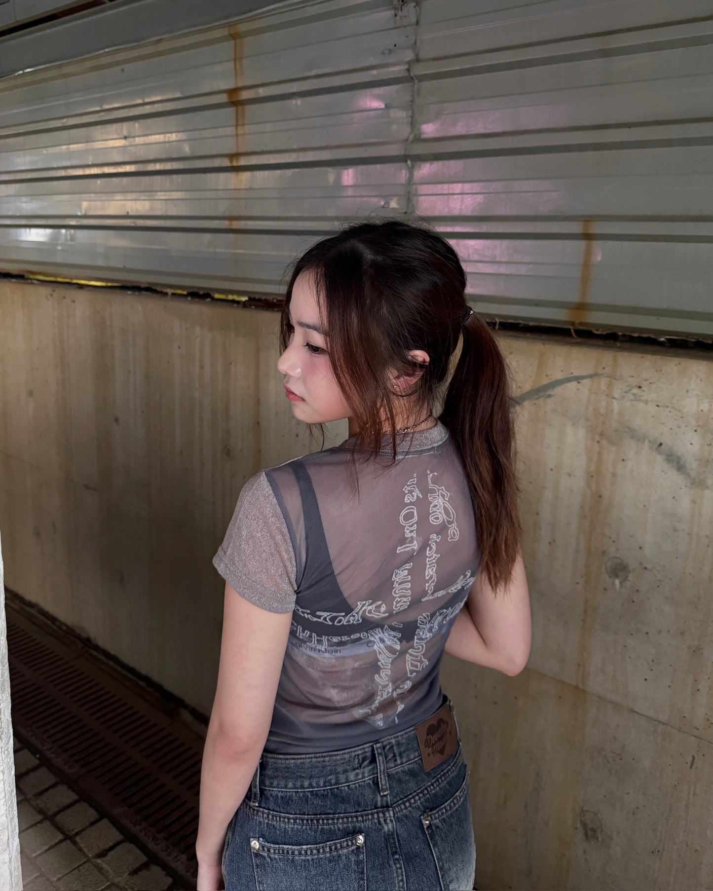十字架透視上衣 Cross See-through Top