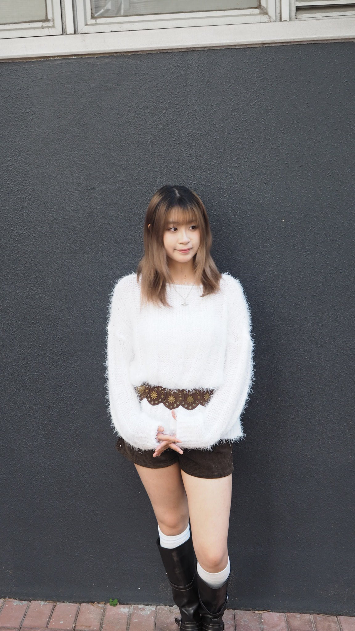 Fluffy Loose Long-sleeved