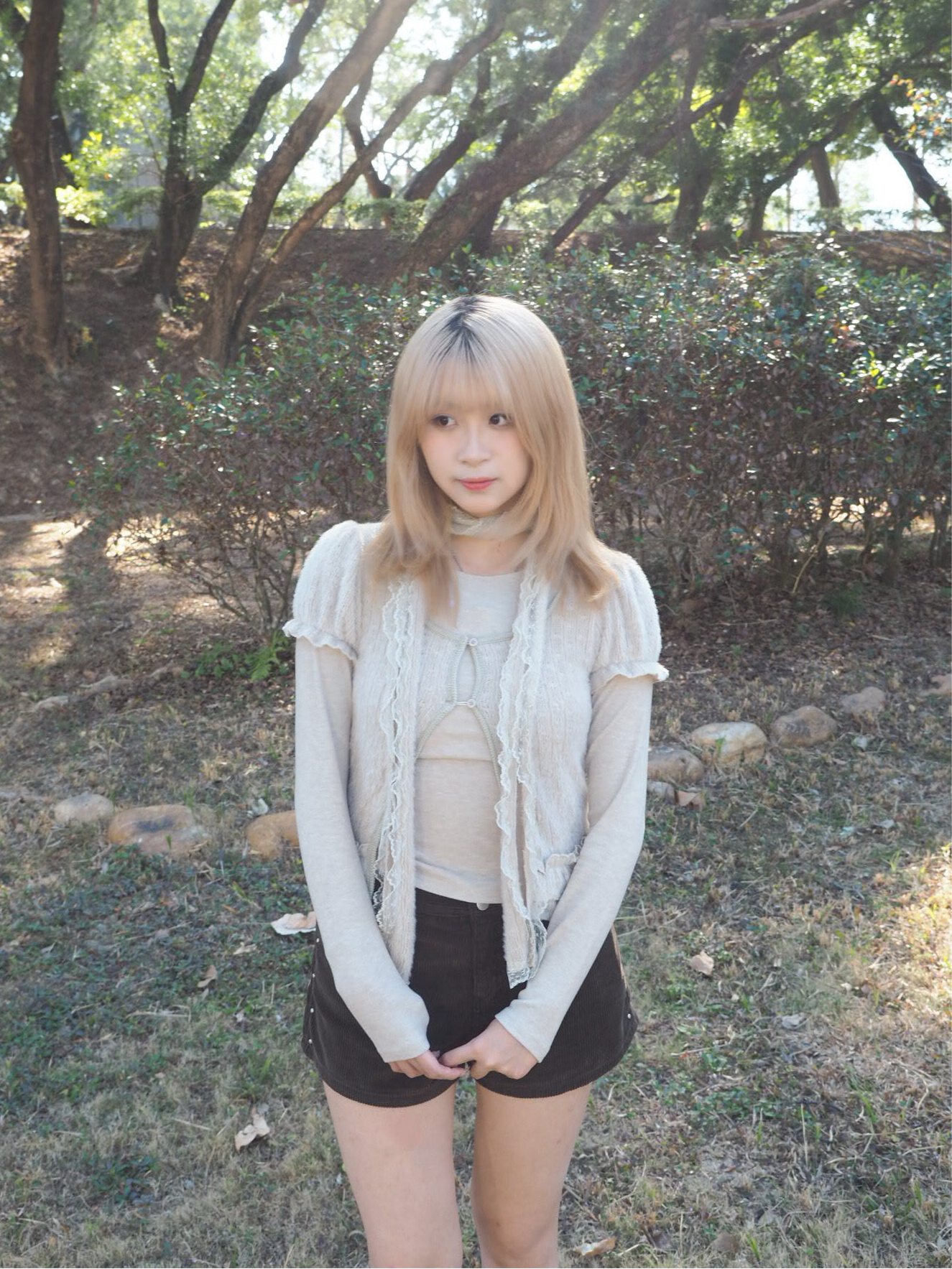 Halter Neck Long-sleeve Set