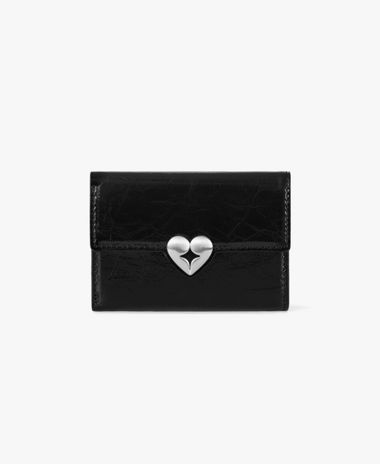 【fennec】HEARTY FLAP WALLET | Black