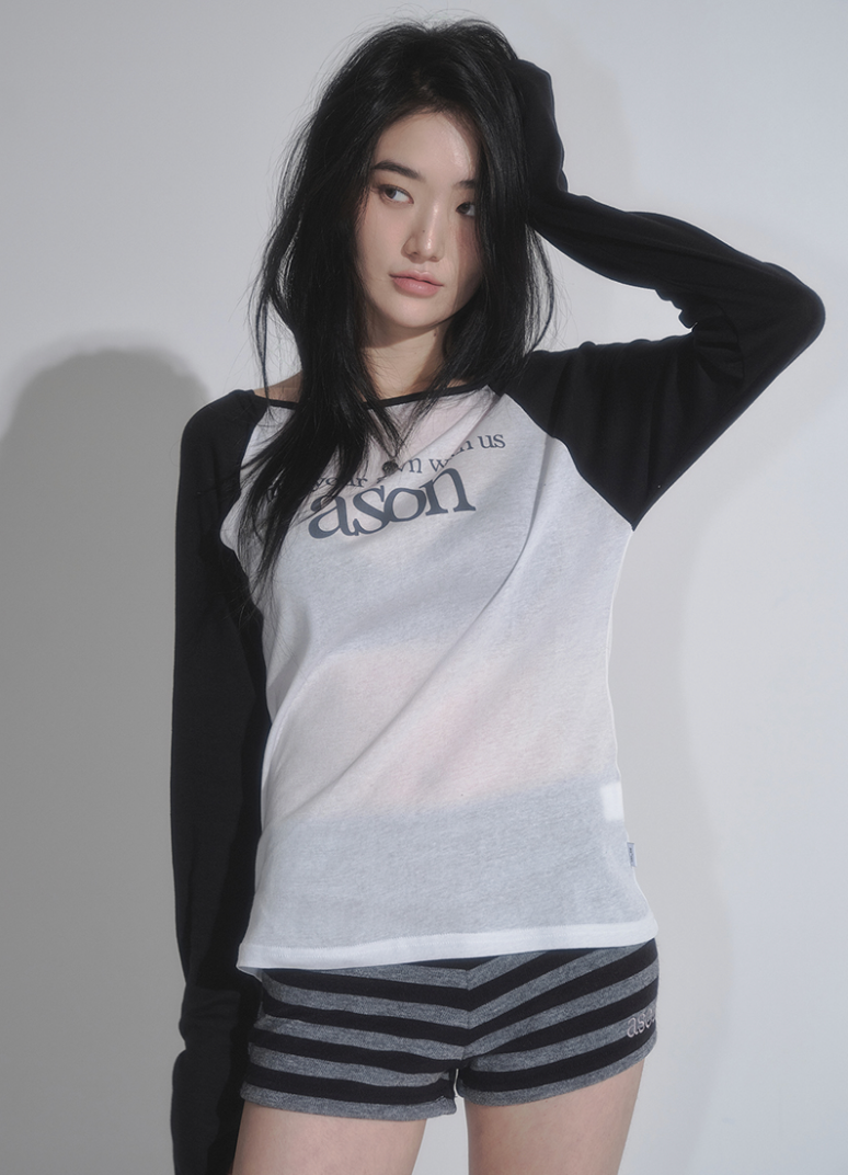 【as'' on】SORBET LONG SLEEVE | Black