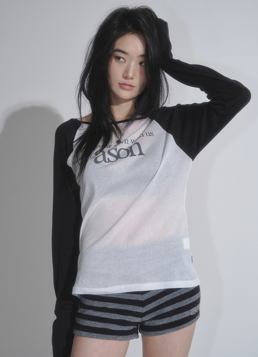 【as'' on】SORBET LONG SLEEVE | Black