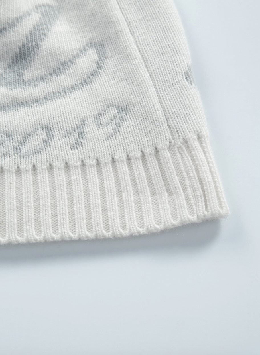 【as'' on】CREW BEANIE | White