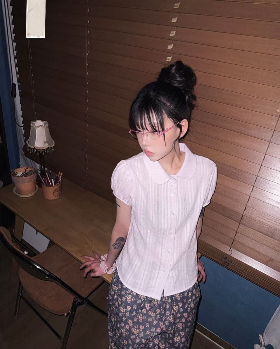 Dobby Stripe Blouse