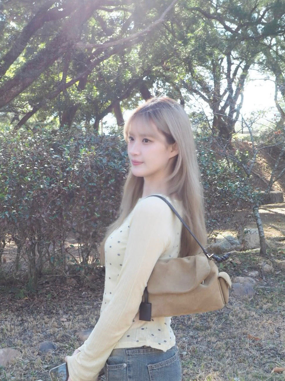 Polka Dot Raglan Long Sleeve