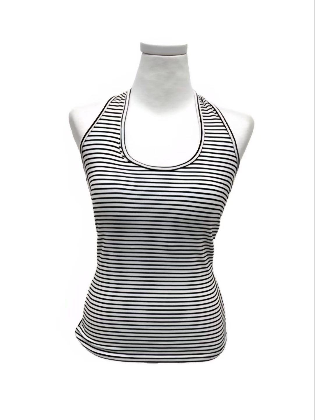 Stripped Halter Neck Top