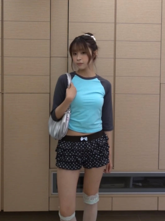 3/4 Sleeve Raglan Top