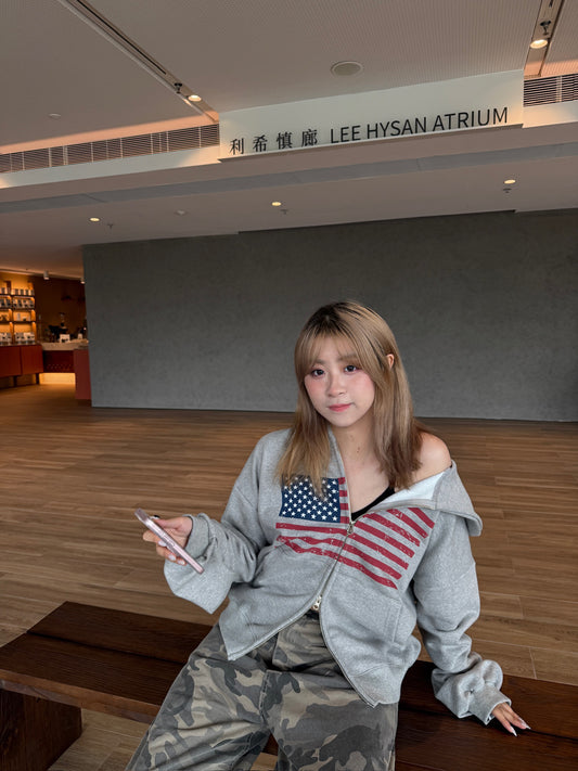 American Flag Zip-up Hoodie
