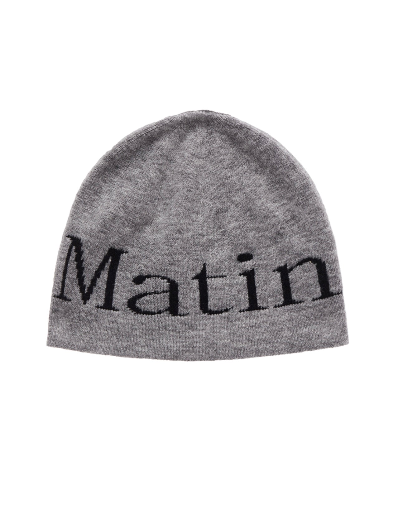 【Marin Kim】 LOGO JACQUARD SHORT BEANIE