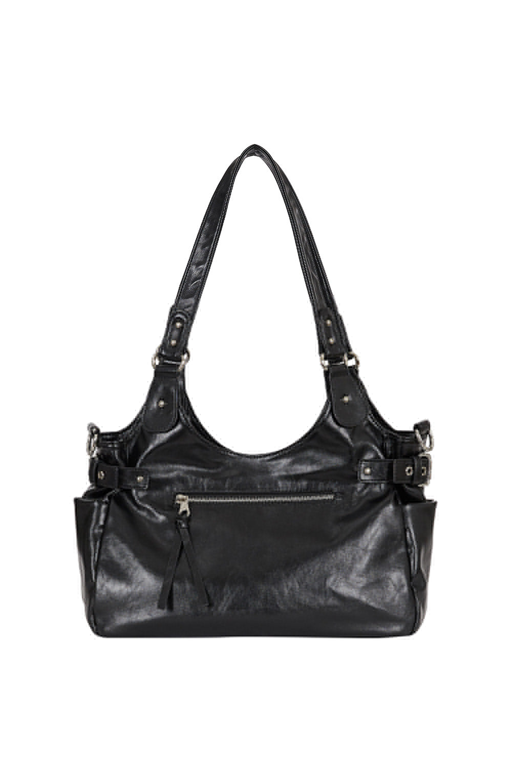 【ILLIGO】Amber Buckle Shoulder Bag | Black