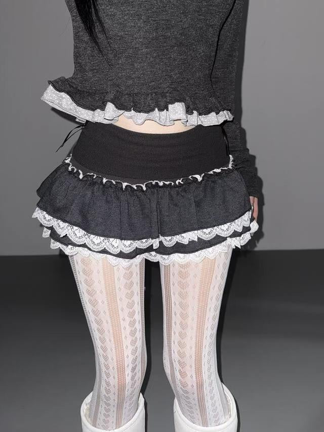 Ribbon Lace Cake Skirt
