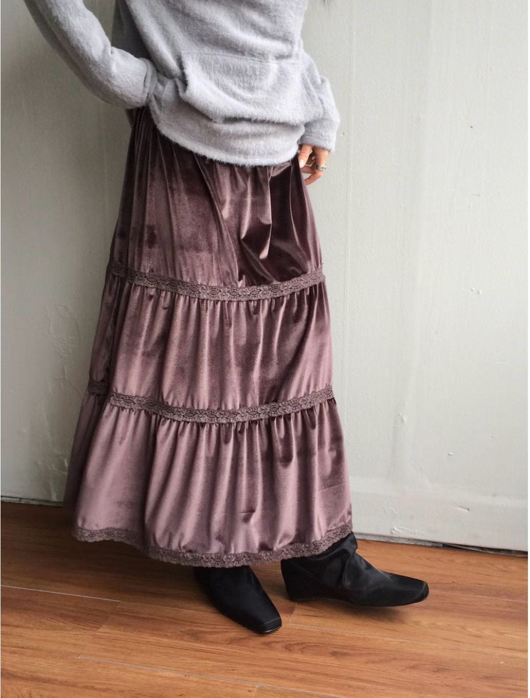 Vintage Velvet Skirt