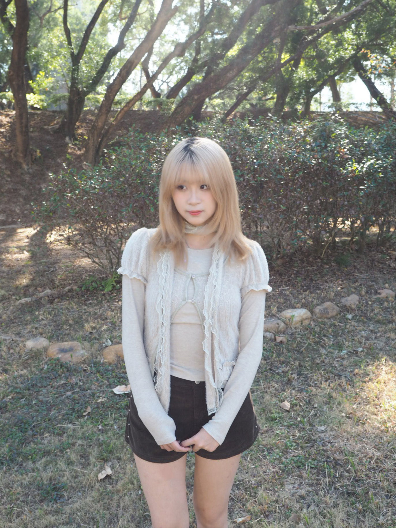 Halter Neck Long-sleeve Set