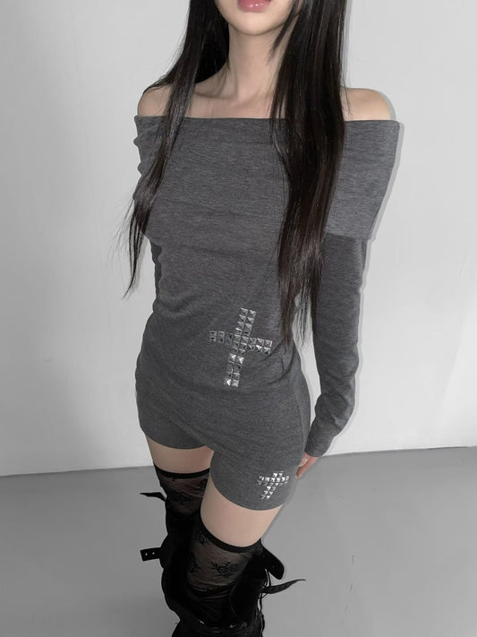 Cross Off-shoulder Top