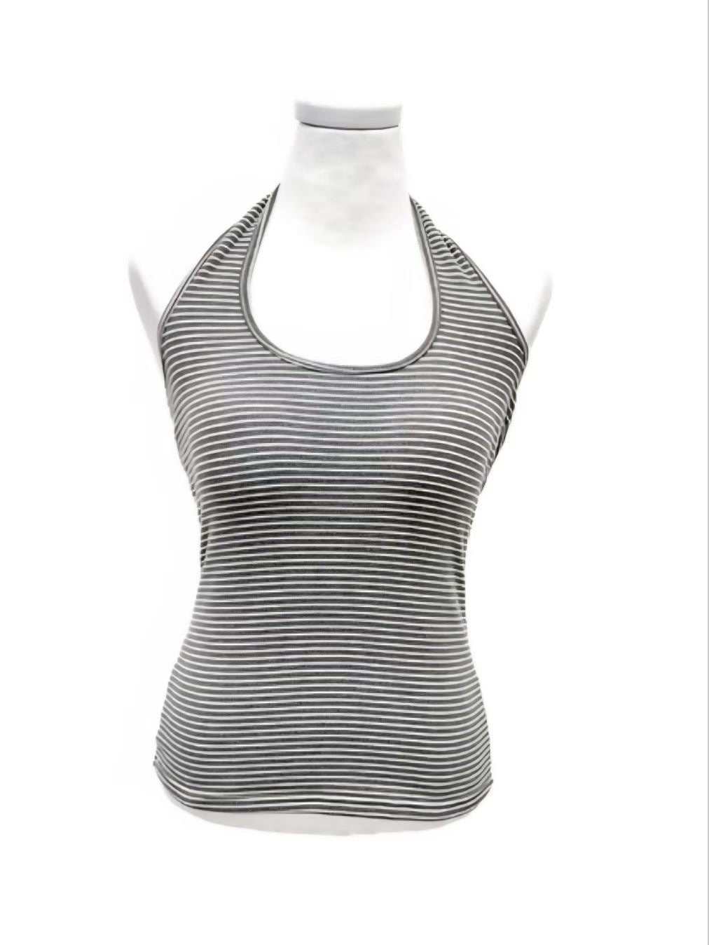Stripped Halter Neck Top