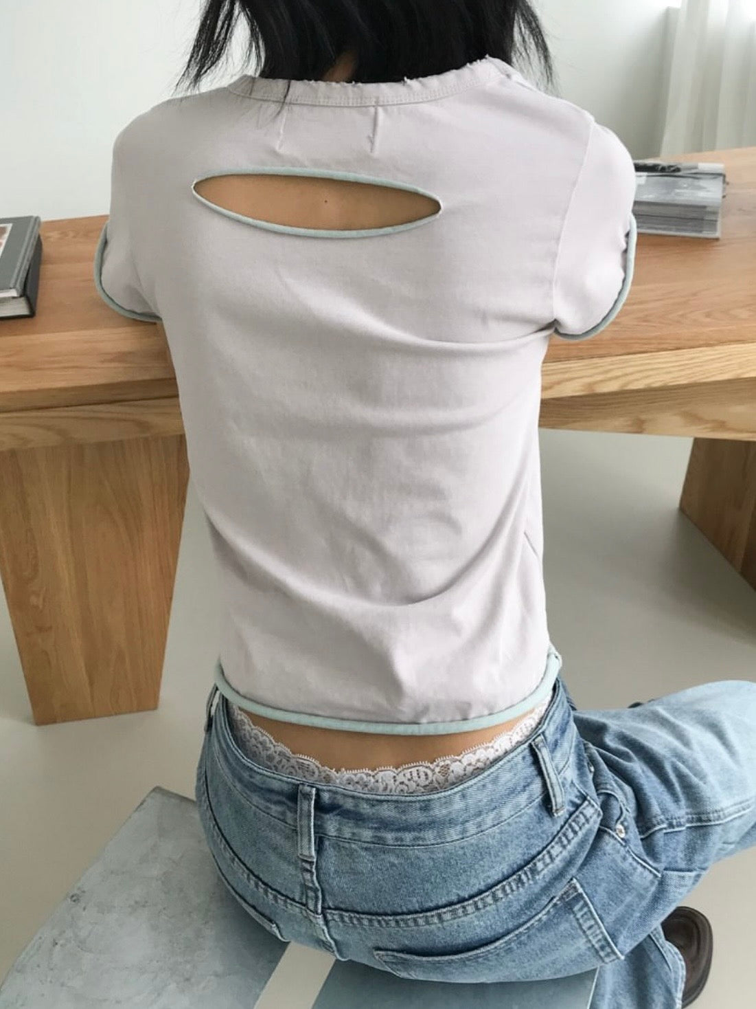 Two-Tone Distressed Top